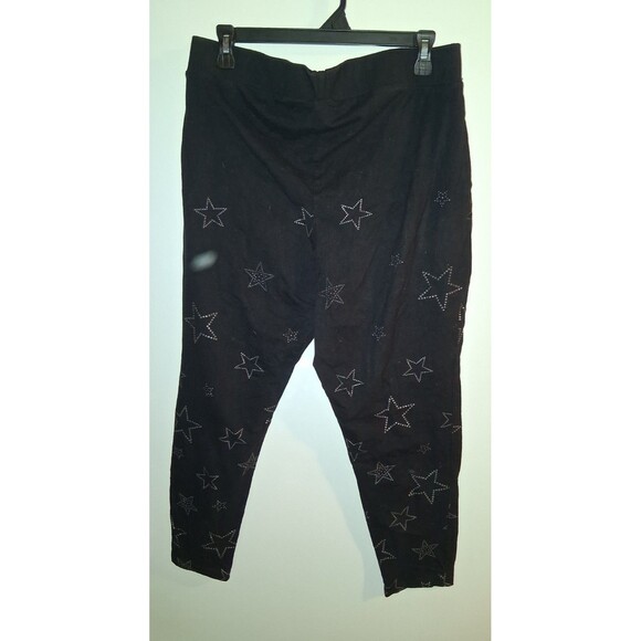 Torrid Black Geometric Leggings Sz 2 - Picture 2 of 2